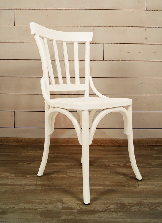 Белый стул со спинкой из березы FC152W-ET