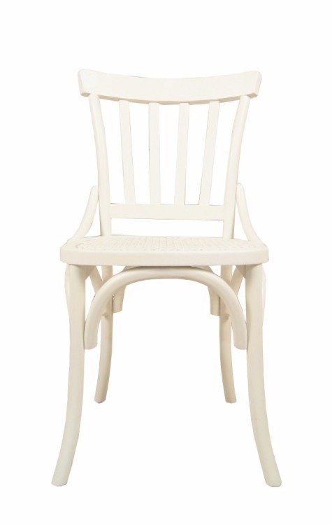 Белый стул со спинкой из березы FC152W-ET