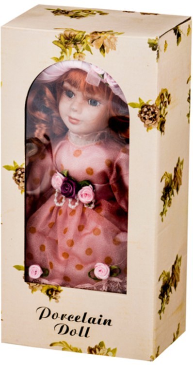 Фарфоровая кукла "салли" с мягконабивным туловищем высота=23 см. Jiangsu Holly (485-261) 