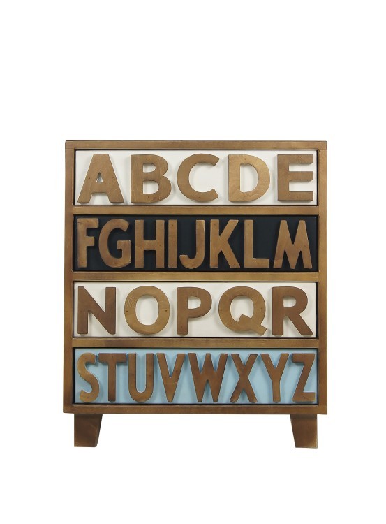 Маленький комод Alphabeto Birch (4 ящика) арт RE-032ETG/4 RE-032ETG/4-ET