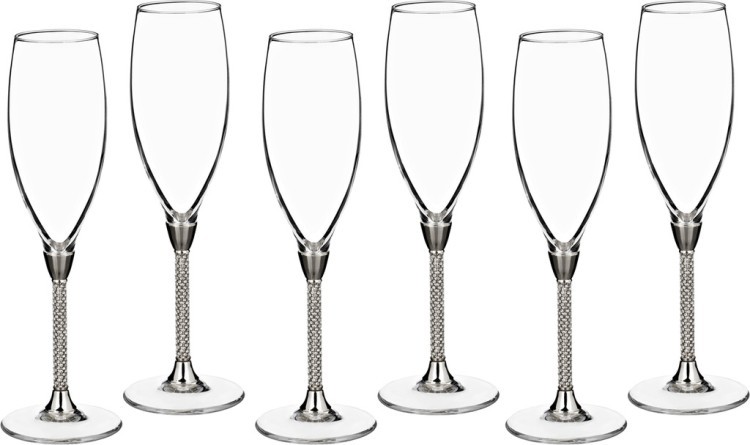 Набор бокалов для шампанского из 6 шт. 250 мл. высота=25 см. CLARET (661-033)