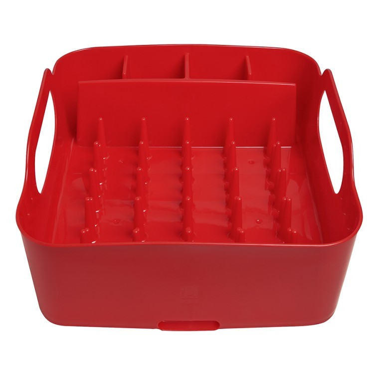 Сушилка для посуды tub, красная (41421)