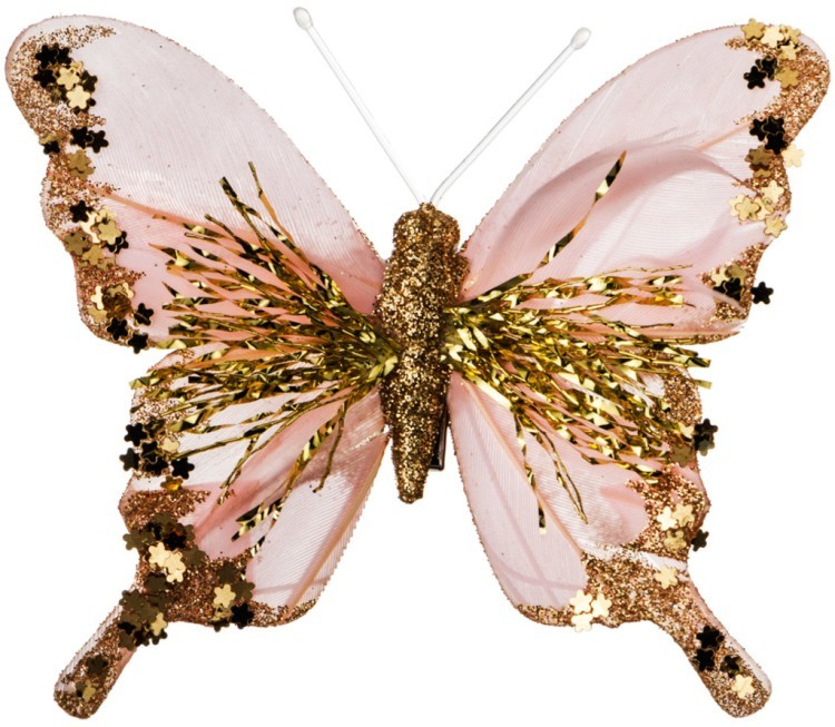 Комплект из 12-ти декоративных изделий на клипсе "бабочки" 10 см. Lefard (241-1904)