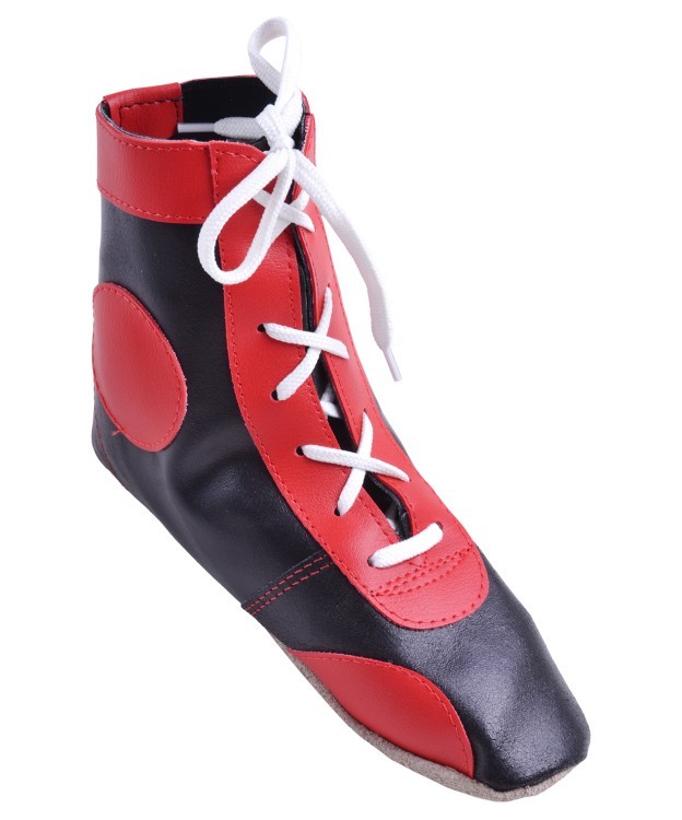 Обувь для самбо П кожа, красная (10610)
