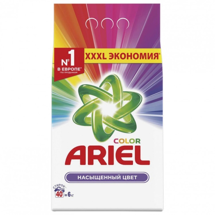 Стиральный порошок автомат 6 кг Ariel Ариэль Color 605900 (1) (91787)