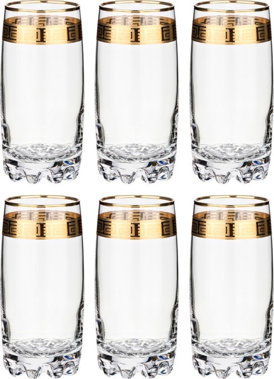 Набор стаканов для воды "сильвана греция" из 6 шт. 390 мл высота=15 см (кор=4набор.) Алешина Р.р. (484-056)