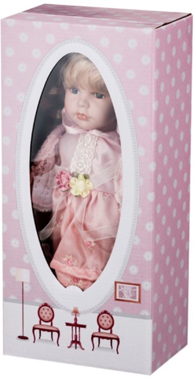 Фарфоровая кукла "варя" с мягконабивным туловищем высота=30 см. (кор=12шт.) Lefard (485-241)