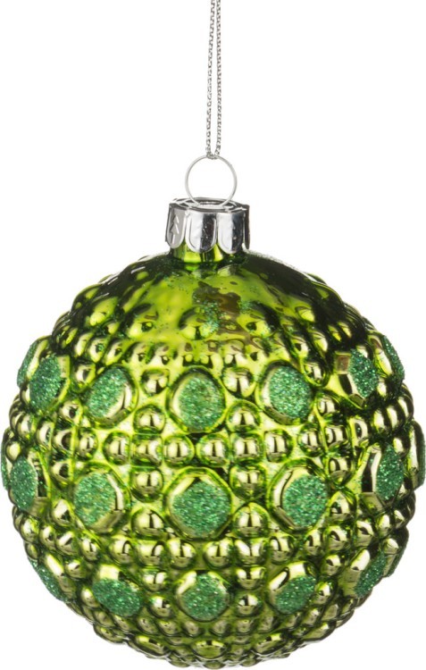 Декоративное изделие шар стеклянный диаметр=8 см. высота=9 см. цвет: салатовый Dalian Hantai (D-862-113) 