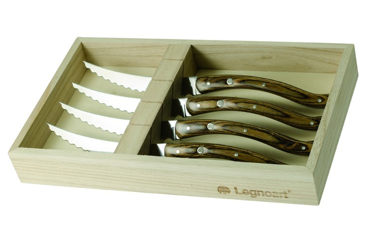 Набор ножей для мяса Legnoart, 4 шт, светлое дерево ( 002.040100.009 )