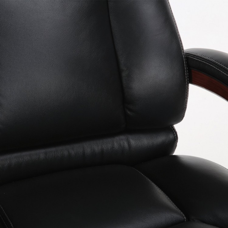 Кресло из натуральной кожи Brabix Premium Infinity EX-707 дерево черное 531826 (1) (91473)