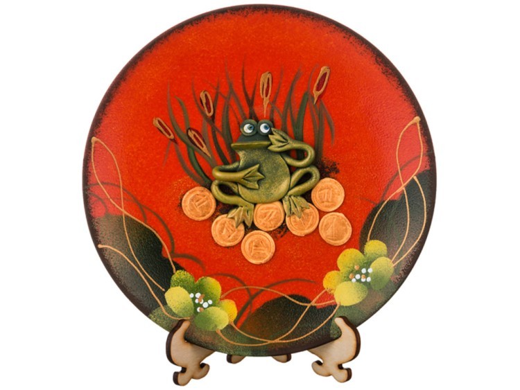 Тарелка декоративная "лягушка" диаметр=20 см. без упаковки Ооо "фрегат" (135-5249) 