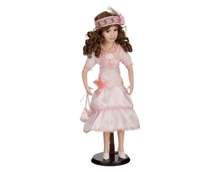 Фарфоровая кукла с мягконабивным туловищем высота=45 см Jiangsu Holly (485-227) 