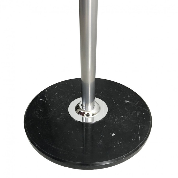 Вешалка-стойка Brabix "CR-855" на мраморном диске металл 4+3 крючка цвет серебристый 606434 (1) (90202)