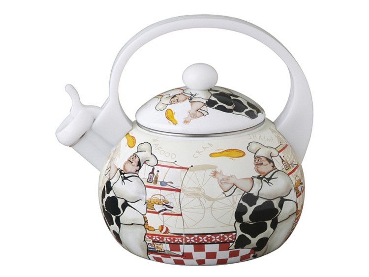 Чайник эмалированный со свистком 2,5 л. Zhejiang Songmao (924-017) 