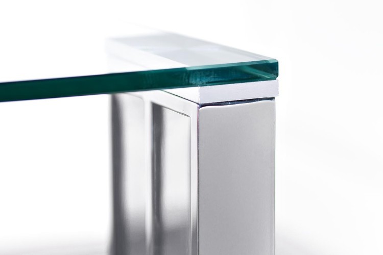 Стол обеденный прозр.стекло/хром 160*90*75см (TT-00000616)