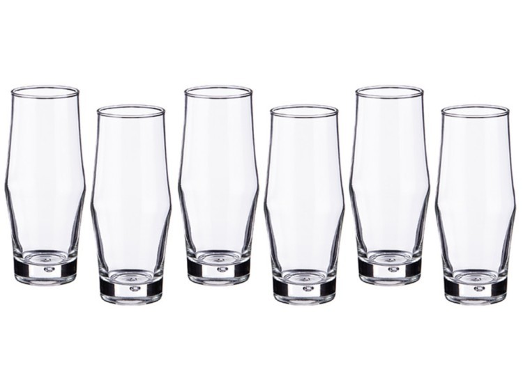 Набор стаканов для сока из 6 шт."brek" 350 мл. высота=16 см. DUROBOR (617-084)