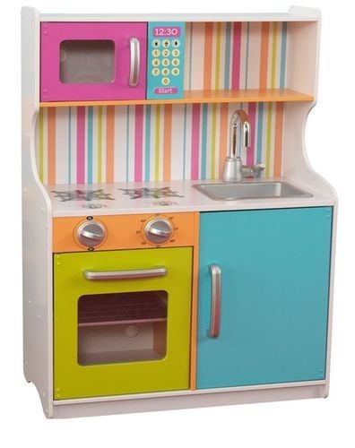 Деревянная игровая кухня для девочек "Делюкс Мини" (Bright Toddler Kitchen) (53294_KE)