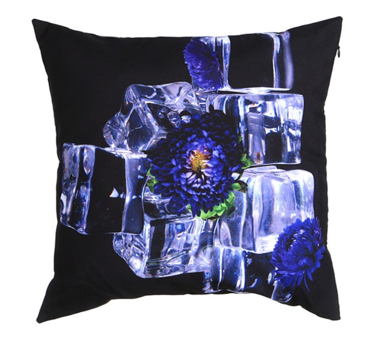 Подушка декоративная "ледяной цветок" 45*45 см. (558-058) 