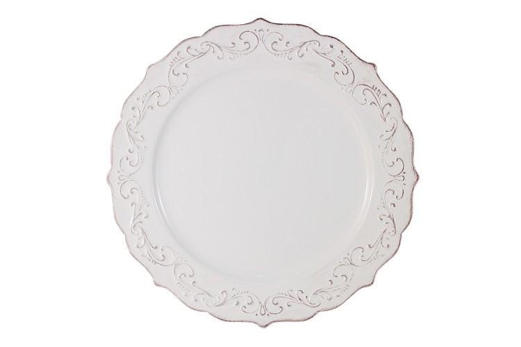 Тарелка обеденная Винтаж (белый) IMARI ( IMA0315H_1-DH157AL )