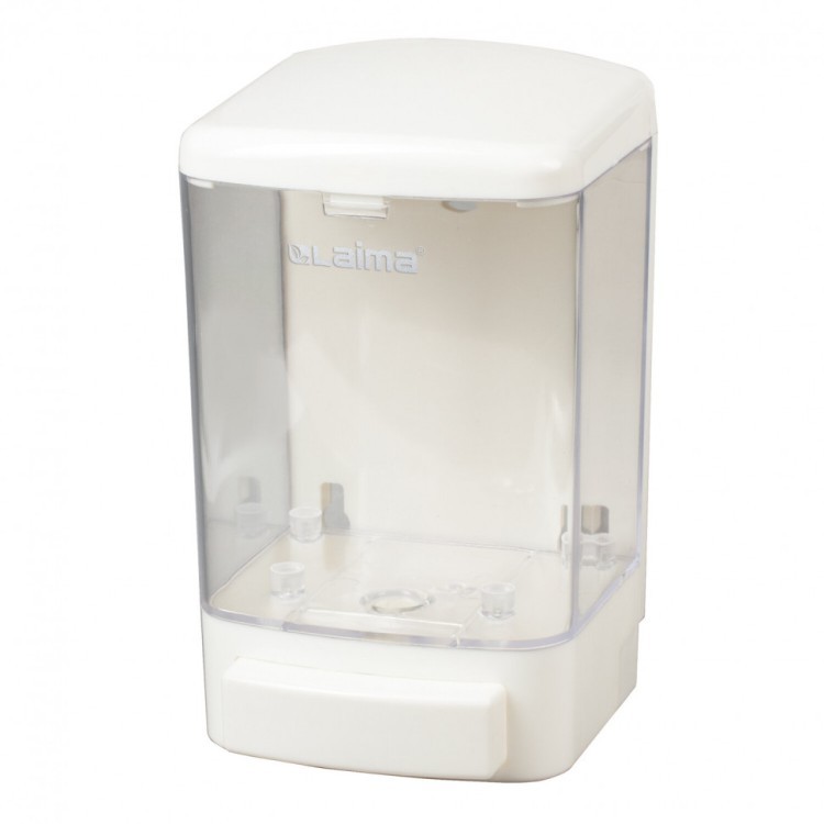 Дозатор для жидкого мыла Laima наливной 1 л белый ABS-пластик 601794 (1) (90133)