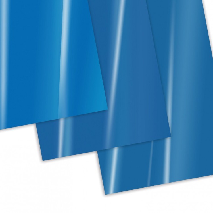 Обложки пластиковые для переплета А4 к-т 100 шт 300 мкм синие BRAUBERG 530941 (1) (94456)