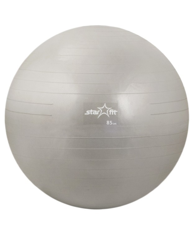 Мяч гимнастический GB-101 85 см, серый, антивзрыв (78560)