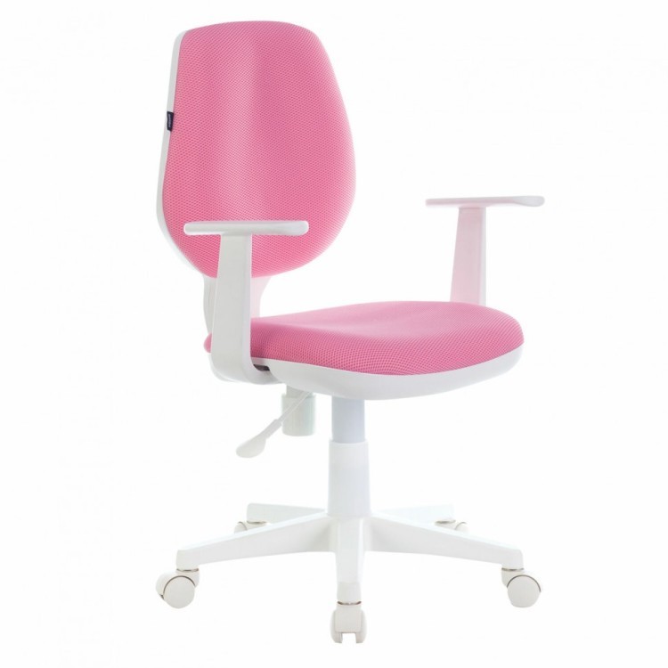 Кресло BRABIX Fancy MG-201W с подлокотниками пластик белый розовое 532409 (1) (94555)