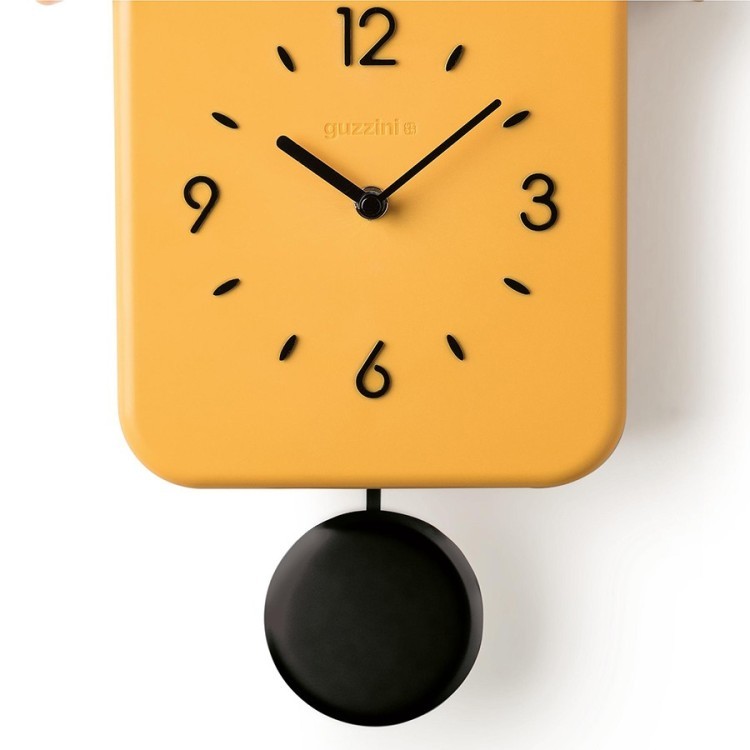 Часы с кукушкой qq, желтые (61797)