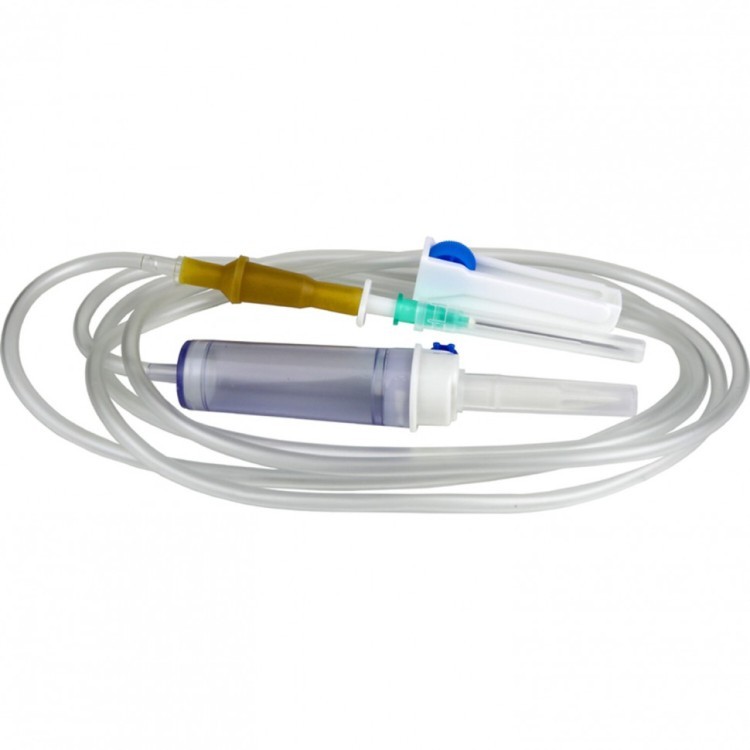 Сист инфузионная для переливания SFM 0,80 х 40 - 21G к-т 25 штук пластиковый шип 631308 (1) (95336)
