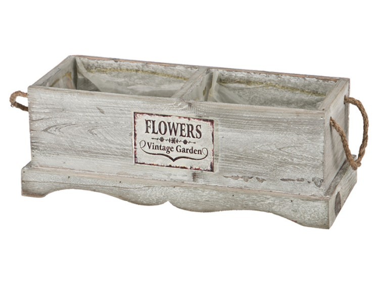 Кашпо для цветов "уютный прованс" 32*14*11 см.без упаковки Polite Crafts&gifts (158-114) 