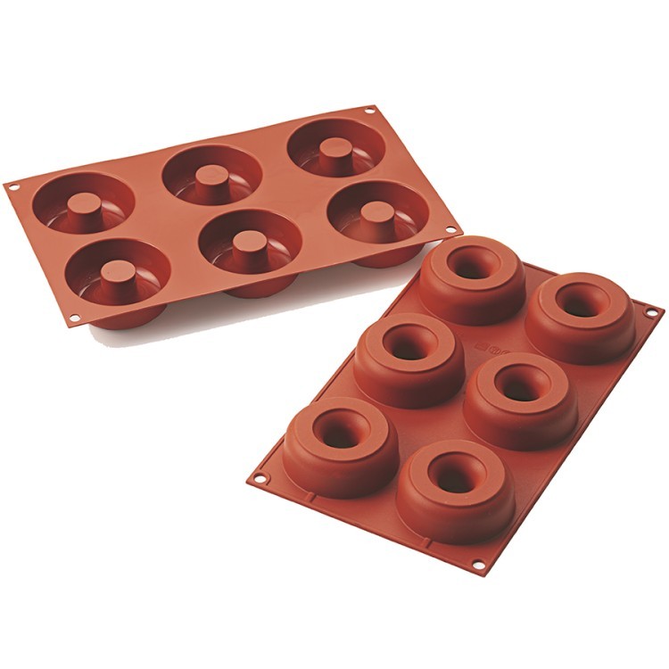 Форма силиконовая для приготовления пончиков donuts, D7,5 см (70758)