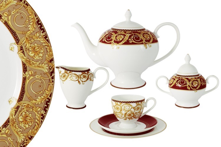 Чайный сервиз  21 предмет на 6 персон Венеция Emily ( E8-HA005_21-AL )