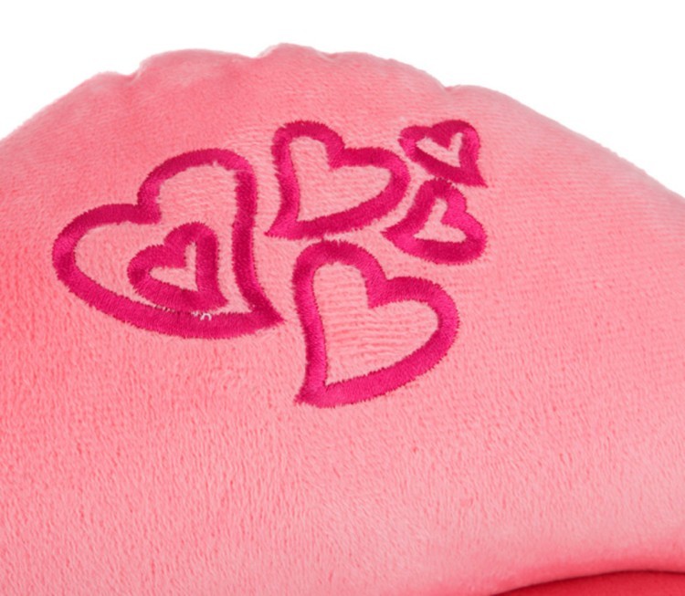 Декоративная подушка-губы "самый сладкий поцелуй",55*26 см вышивка, х/ф, плюш,розовая Оптпромторг Ооо (850-714-5) 