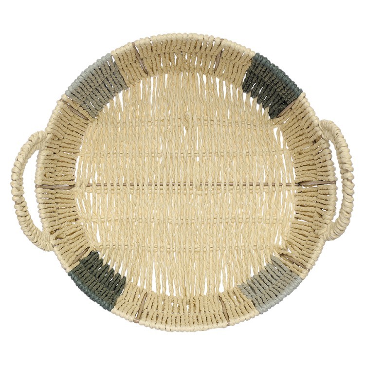 Корзина плетеная круглая bodhran sage из коллекции ethnic, размер m (77226)