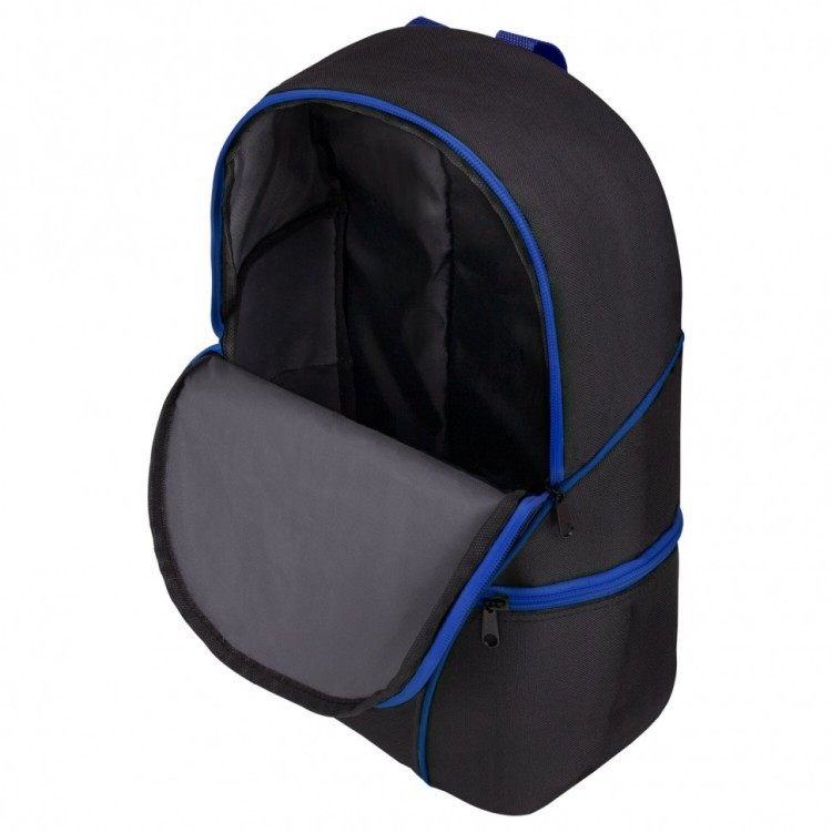 Рюкзак Staff Trip 2 кармана черный с синими деталями 40x27x15,5 см 270786 (1) (88864)