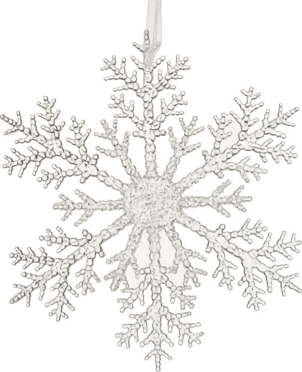 Изделие декоративное "снежинка" диаметр=20 см (мал=24шт./кор=144шт.) Lefard (788-031)