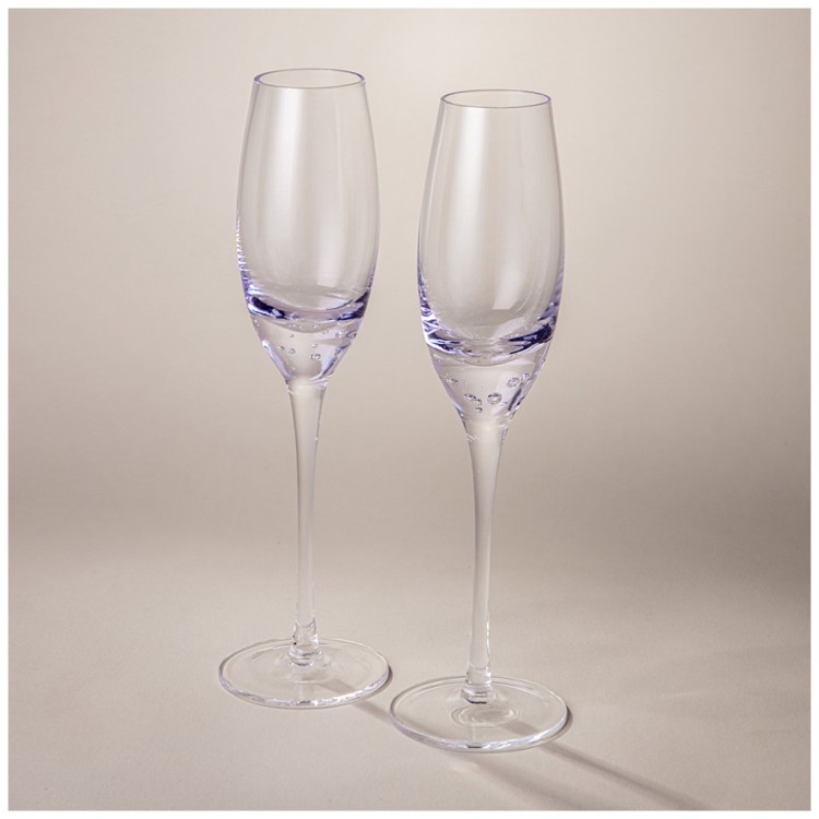 Набор бокалов для шампанского из 2 шт "bubles" purple 200 мл Lefard (693-039)