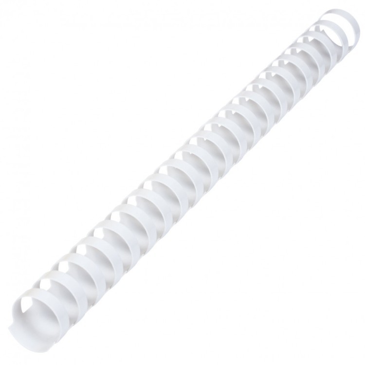 Пружины пластик. для переплета к-т 50 шт 22 мм (для сшив. 151-180 л.) белые Brauberg 530927 (1) (89973)