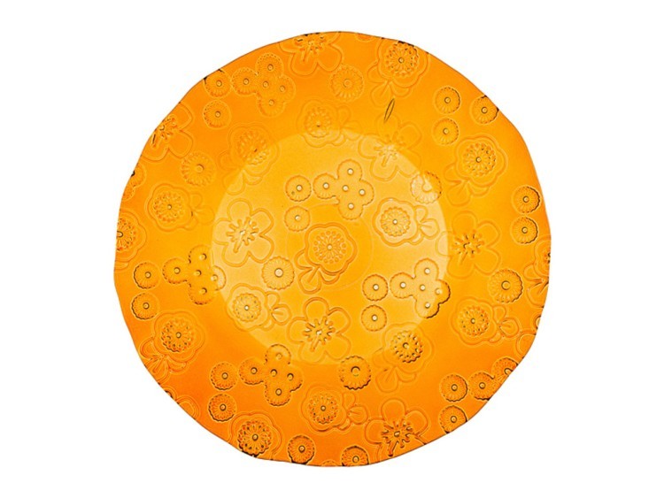 Тарелка "флора" диаметр=20 см.оранжевая без упаковки Vidrios San (600-630) 