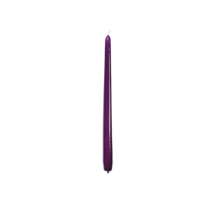 Свеча прямая  40см (8) фиолетовая (00000838)