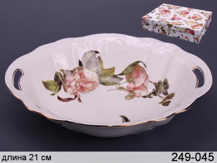 Салатник "роза" 31*25*7 см. Porcelain Manufacturing (249-045) 