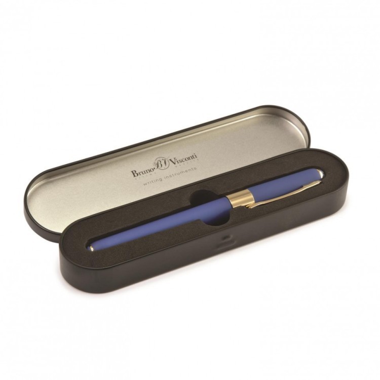 Ручка подарочная шариковая BRUNO VISCONTI Monaco 0,5 мм футляр синяя 20-0125/607 144163 (1) (92715)