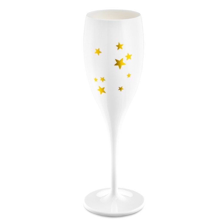 Бокал для шампанского stars, белый (60272)