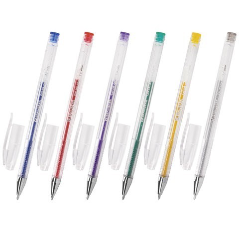 Ручки гелевые Brauberg Jet 0,8 мм 6 цветов 141030 (4) (86905)