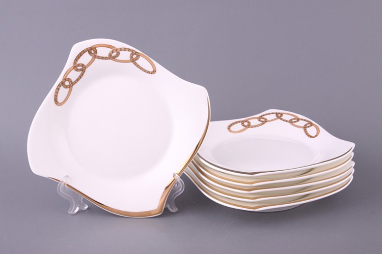 Набор тарелок из 6 шт. 18*18 см Porcelain Manufacturing (754-021) 