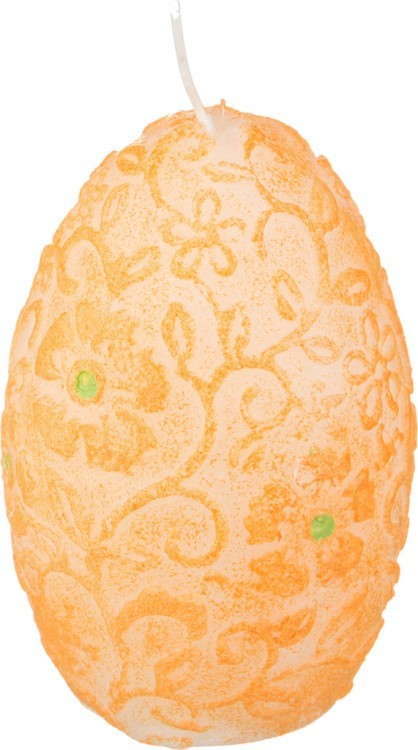 Свеча "яйцо" оранжевая высота=11 см. Adpal (348-520)