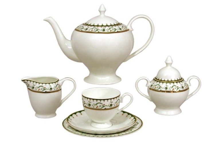 Чайный сервиз Анжелика 40 предметов на 12 персон Emily ( EM-13-24_40-AL )