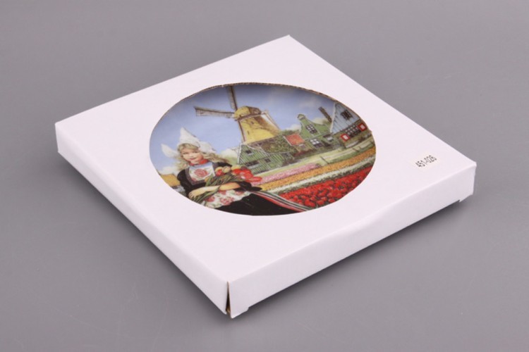 Тарелка декоративная "голландские пейзажи" диаметр=20 см. Porcelain Manufacturing (451-026) 