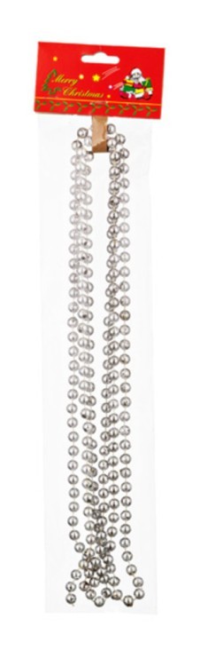 Бусы диаметр=0,8 см. длина=2 м. серебро Polite Crafts&gifts (858-012) 