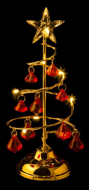 Фигурка с подсветкой "елка" 7,5*7,5*21 см (кор=96шт.) Polite Crafts&gifts (786-239)